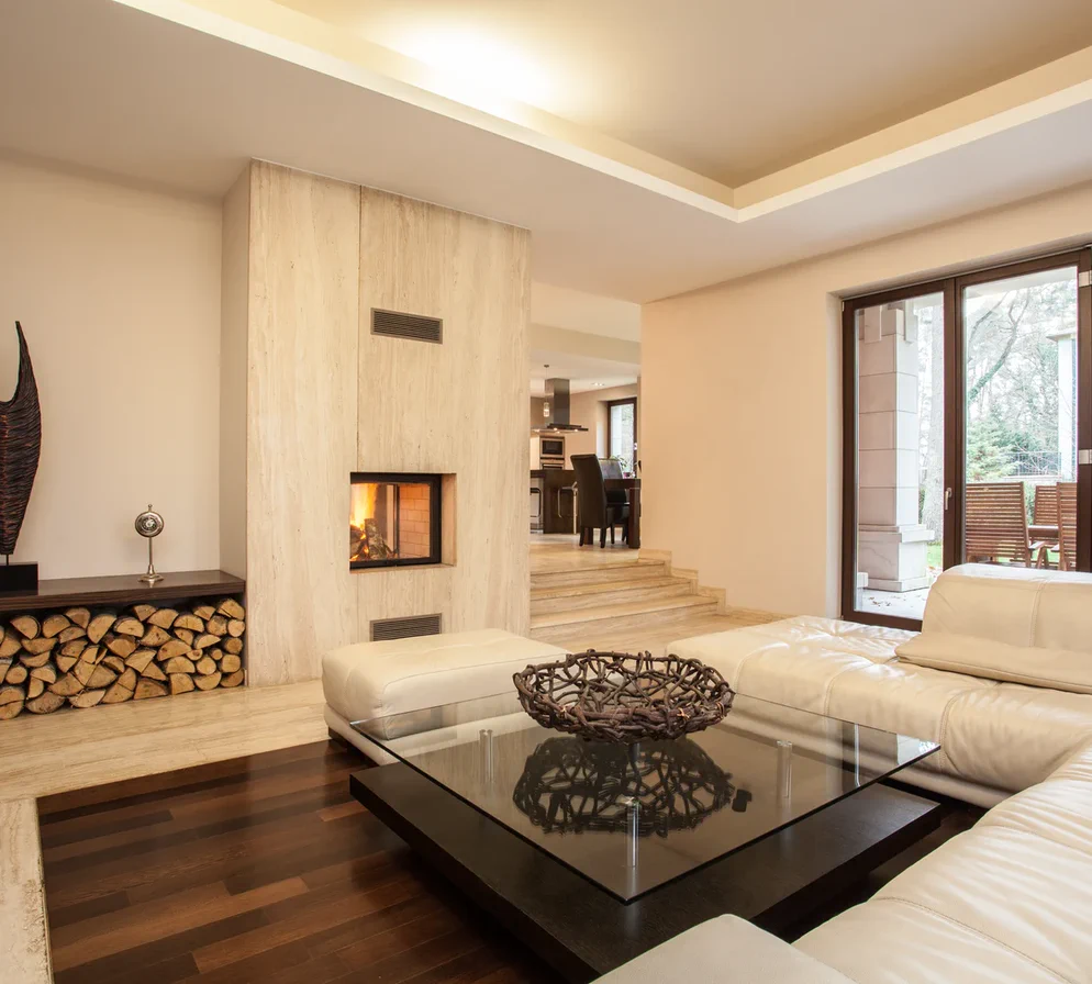 Illustrative contemporary living interior